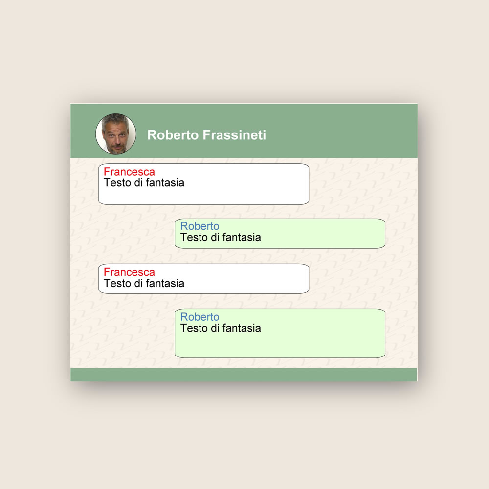 Bottiglia di Spumante Personalizzata con una selezione di messaggi stile whatsapp
