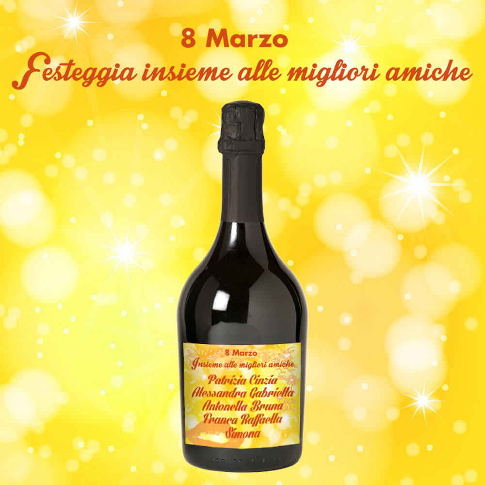 Festa della donna - Regala una speciale bottiglia di Spumante personalizzata - immagine 2