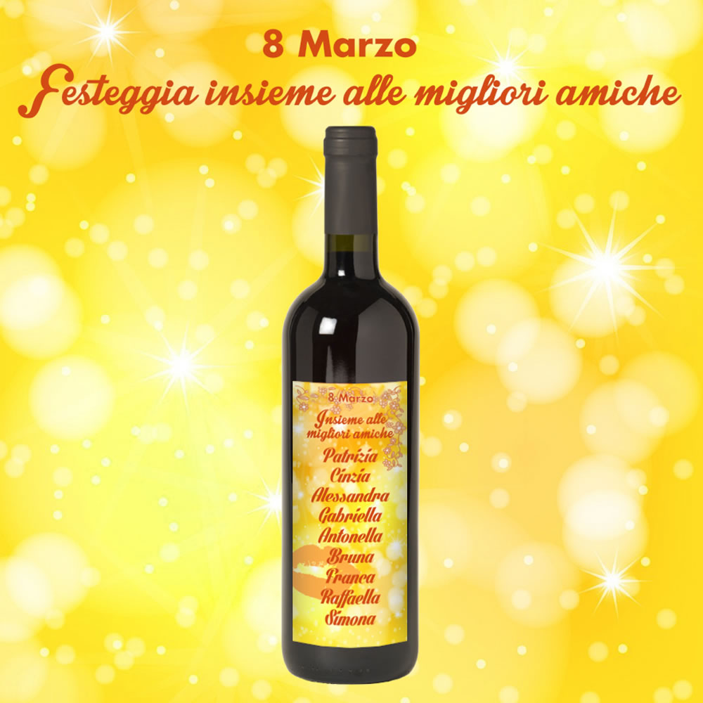 Festa della donna - Regala una speciale bottiglia di Vino personalizzata - immagine 2