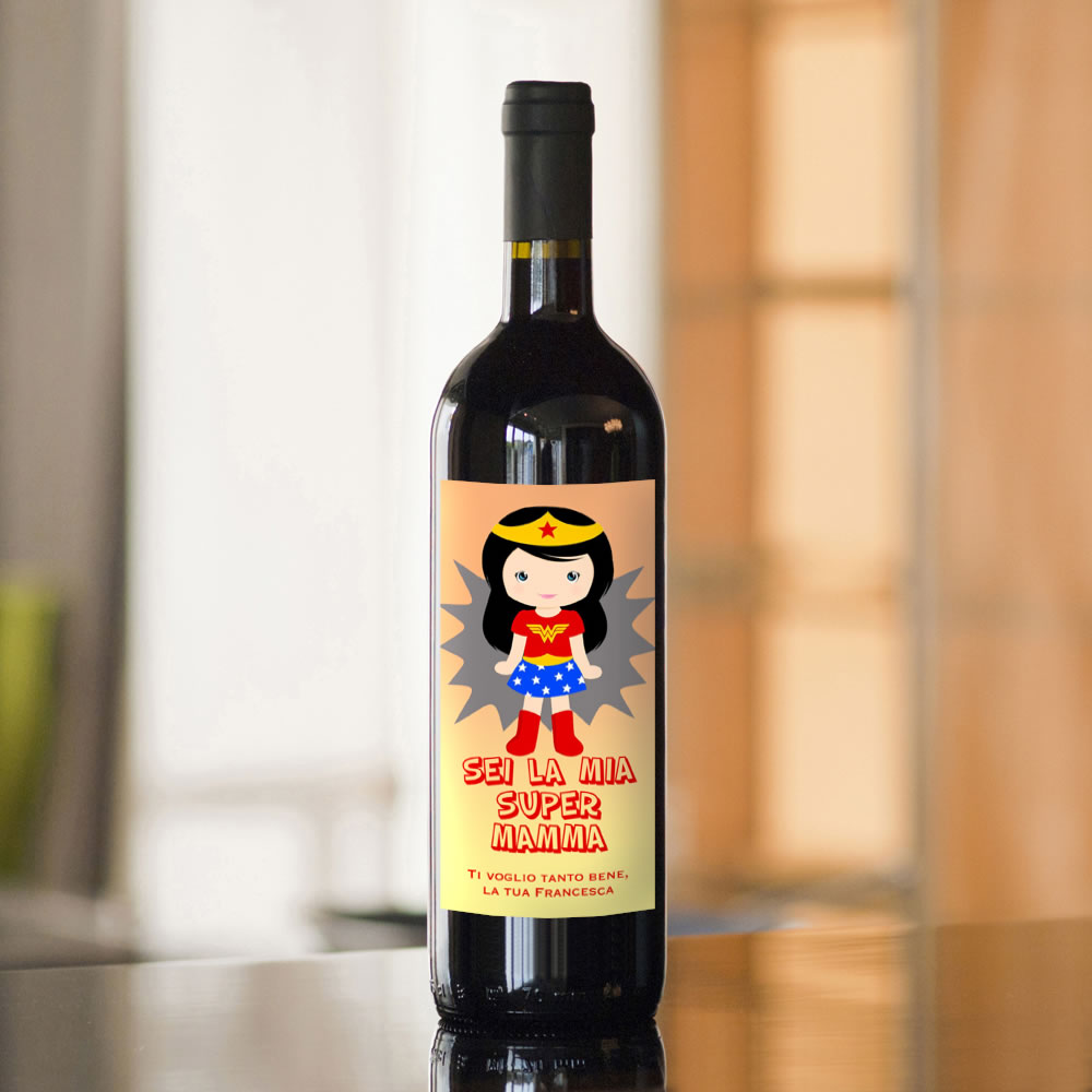 Festa della Mamma - Regala una speciale bottiglia di Vino personalizzata (v.2) - immagine 2